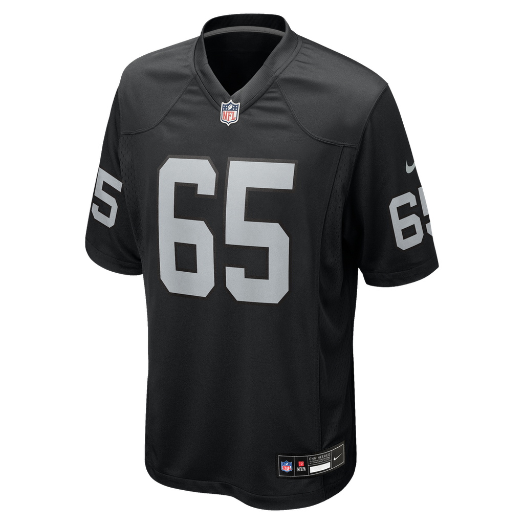 Las Vegas Raiders Alex Cappa Nike Black Team Game Jersey