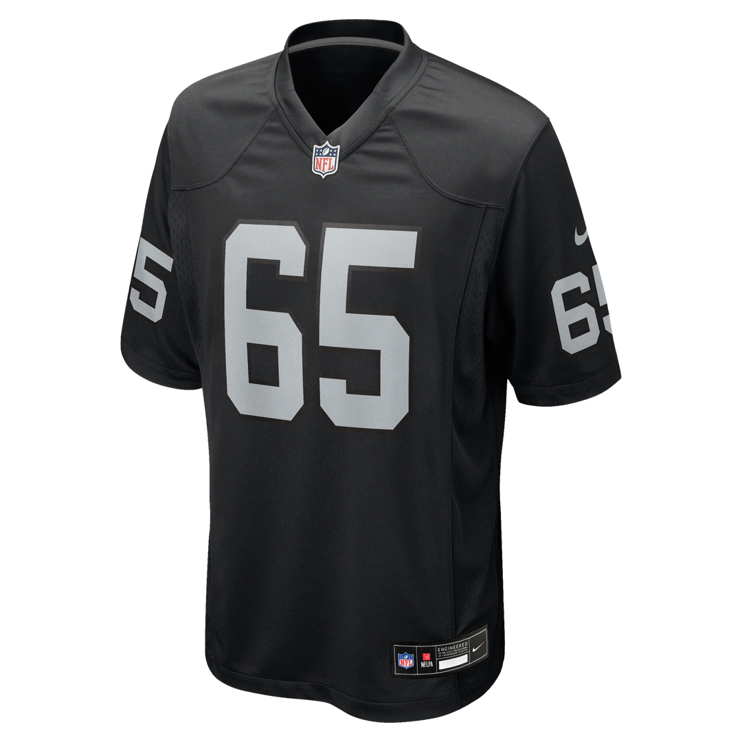 Las Vegas Raiders Alex Cappa Nike Black Team Game Jersey