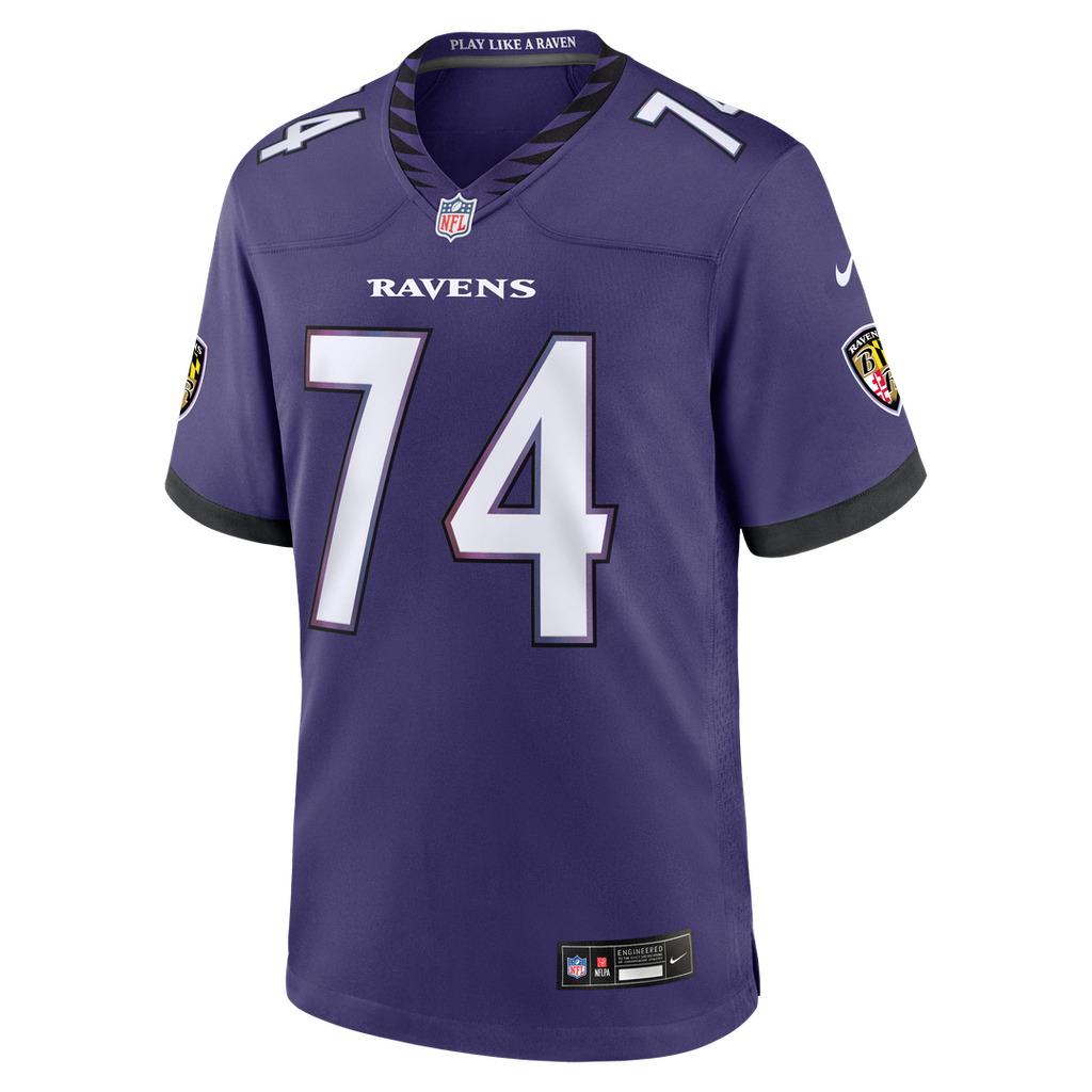 Baltimore Ravens John Simpson Nike Purple Team Game Jersey