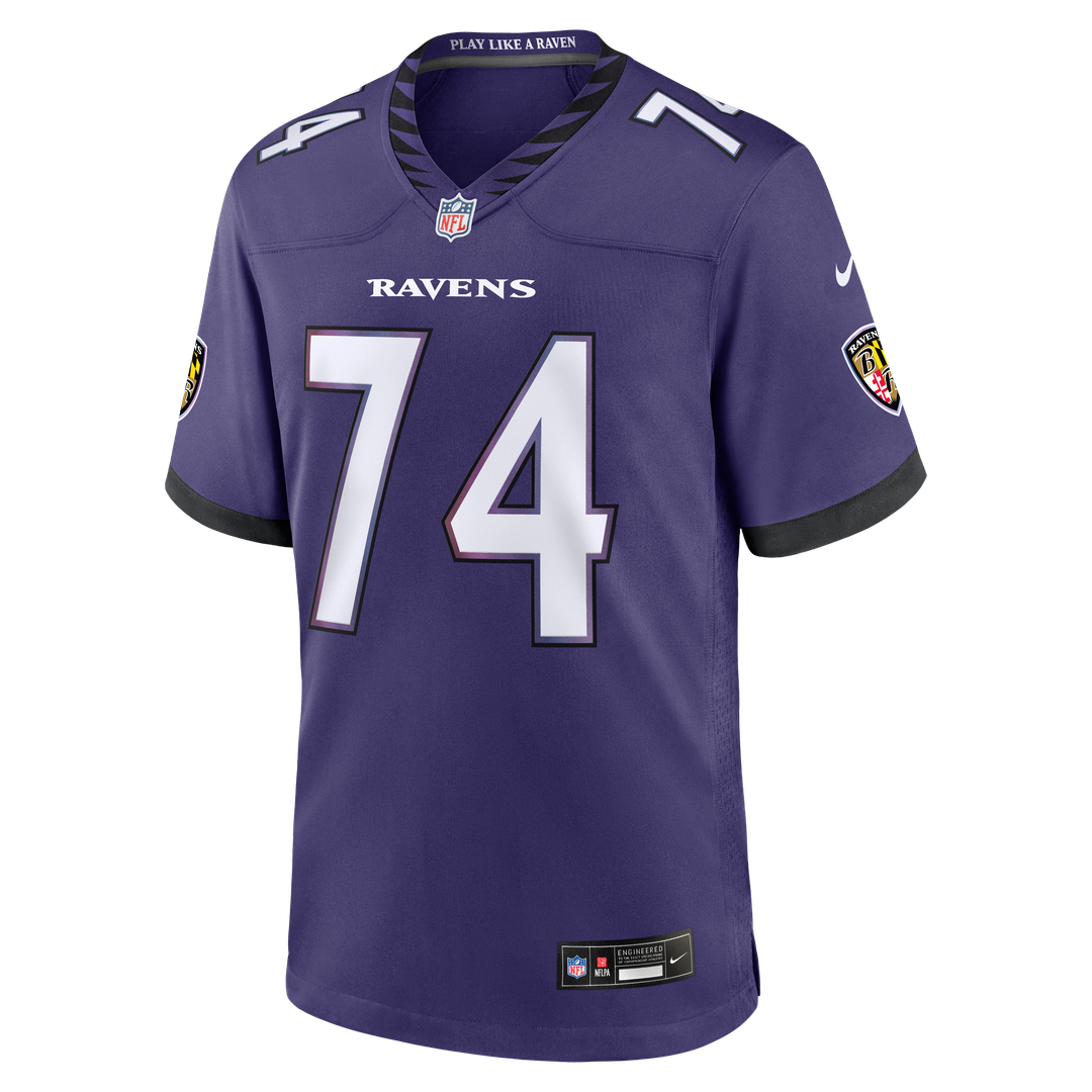 Baltimore Ravens John Simpson Nike Purple Team Game Jersey