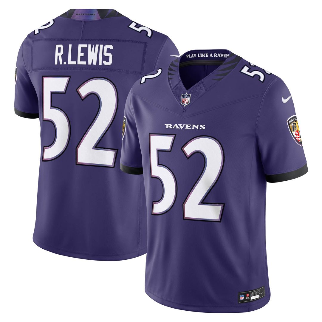 Baltimore Ravens Ray Lewis Nike Purple Vapor F.U.S.E. Stitched Retired Limited Jersey
