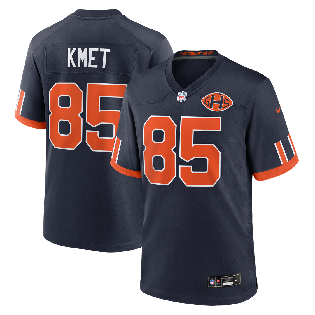 Chicago Bears Cole Kmet Nike Navy 2026 Rivalries Collection Game Jersey