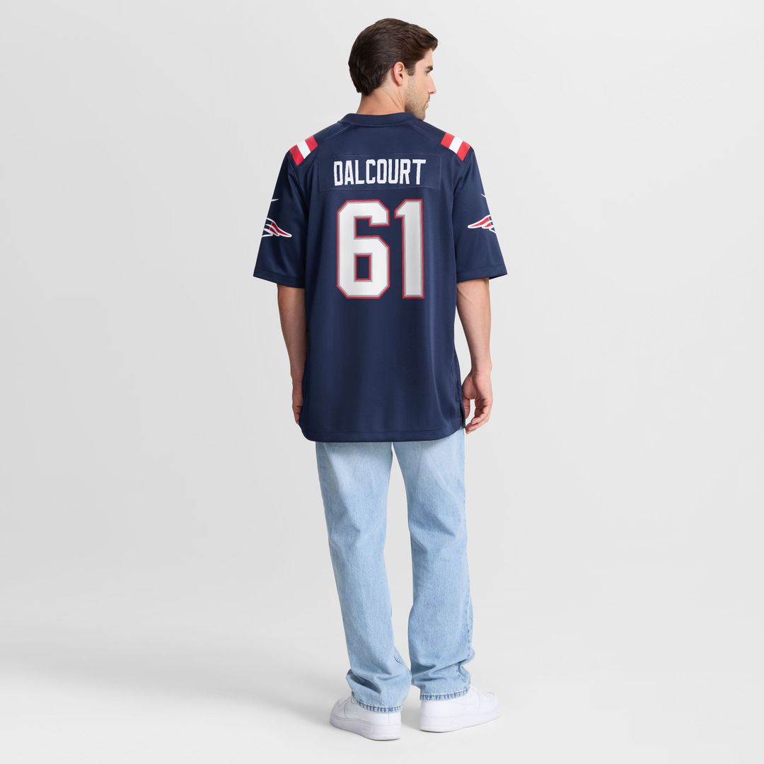 New England Patriots Darrian Dalcourt Nike Navy Team Game Jersey
