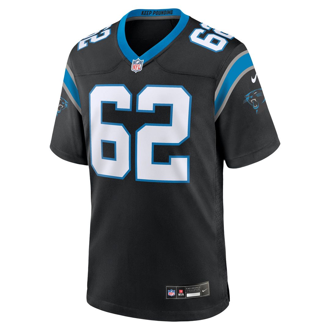 Carolina Panthers Chandler Zavala Nike Black Game Jersey