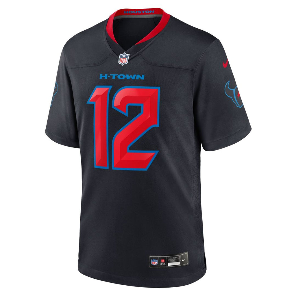 Houston Texans Nico Collins Nike Navy 2nd Alternate Game Jersey