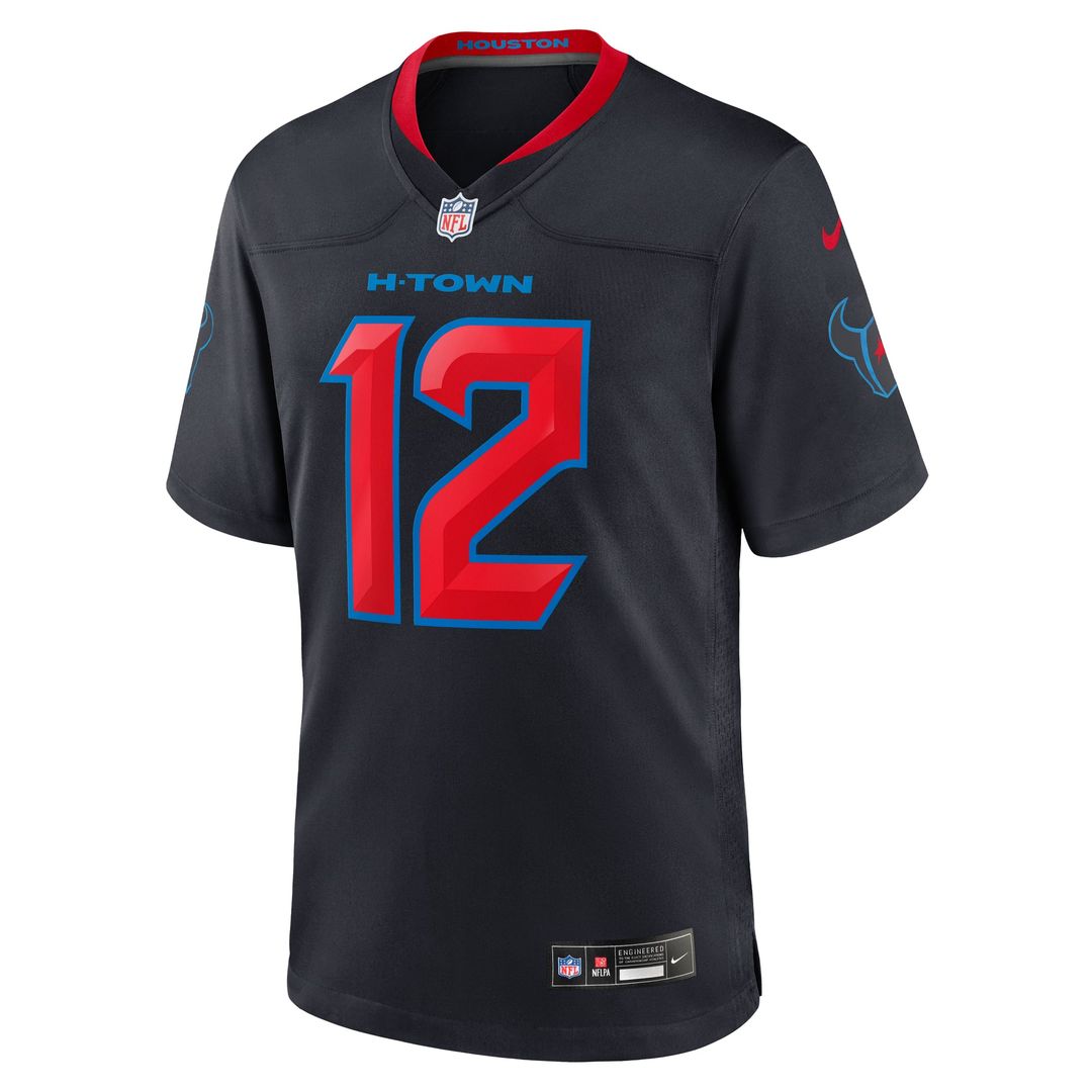 Houston Texans Nico Collins Nike Navy 2nd Alternate Game Jersey