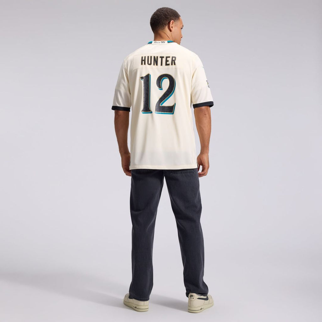 Jacksonville Jaguars Travis Hunter Nike Natural 2026 Rivalries Collection Game Jersey