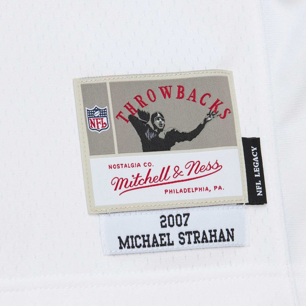New York Giants Michael Strahan Mitchell & Ness White Legacy Replica Jersey