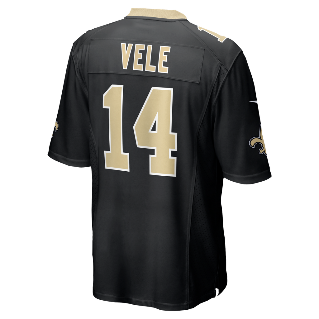 New Orleans Saints Devaughn Vele Nike Black Team Game Jersey