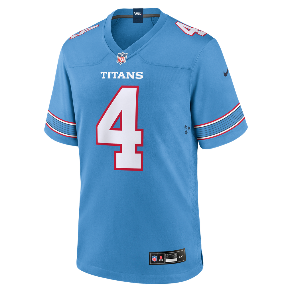 Tennessee Titans Wan'Dale Robinson Nike Light Blue Team Game Jersey