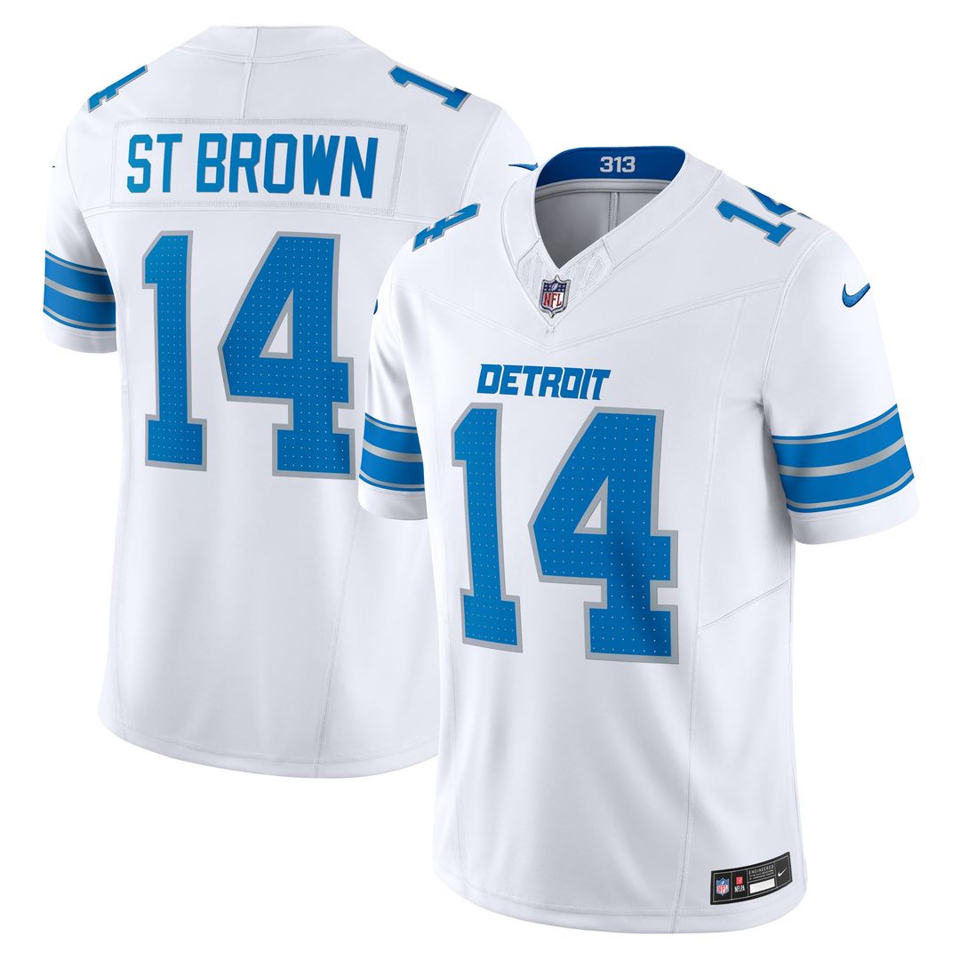 Detroit Lions Amon-Ra St. Brown Nike Blue Vapor F.U.S.E. Limited Jersey