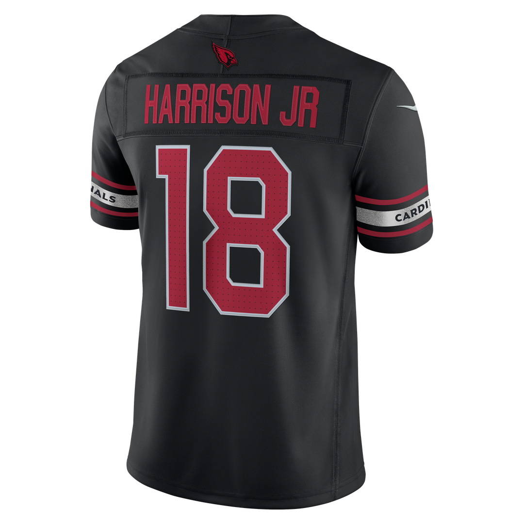 Arizona Cardinals Marvin Harrison Jr. Nike Black Alternate Vapor F.U.S.E. Stitched Limited Jersey