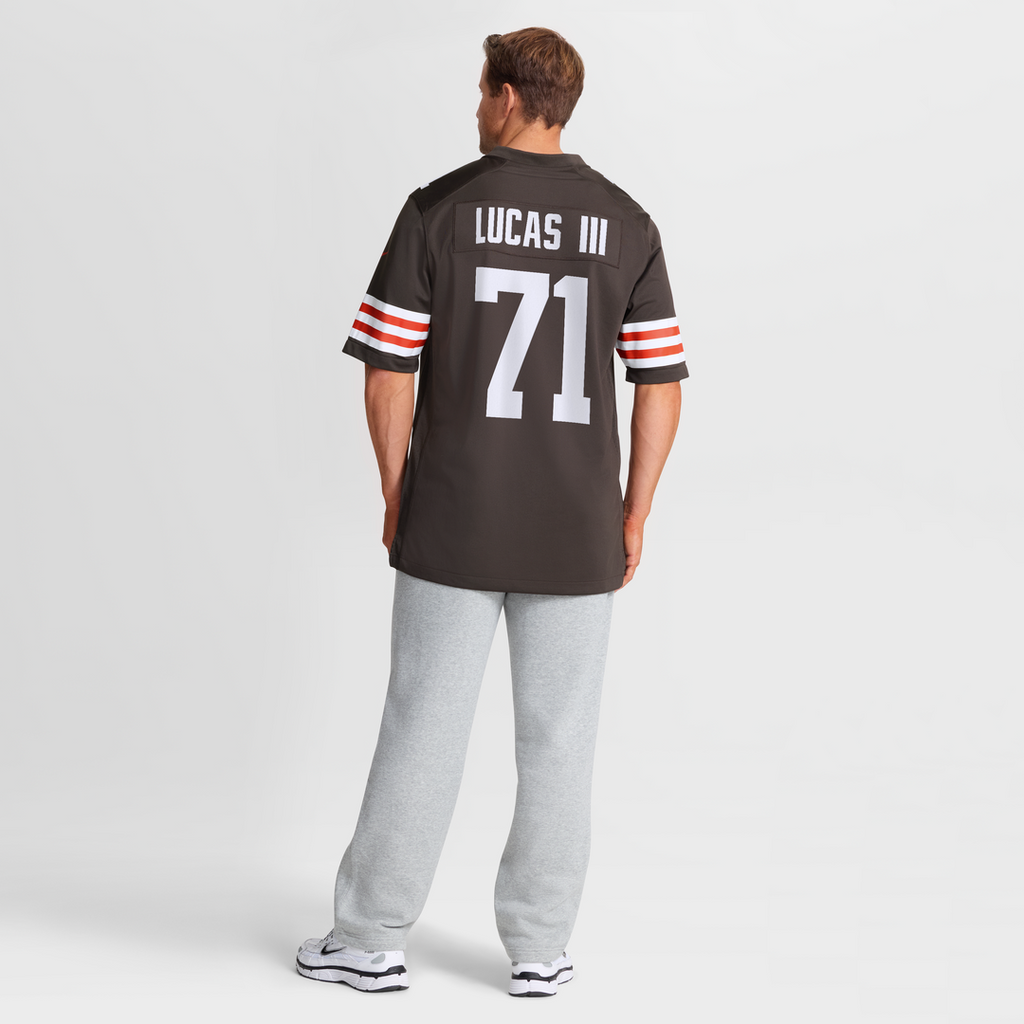 Cleveland Browns Cornelius Lucas Nike Brown Team Game Jersey