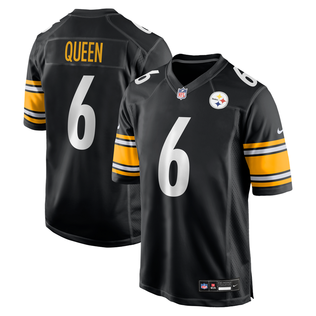 Pittsburgh Steelers Patrick Queen Nike Black Game Jersey