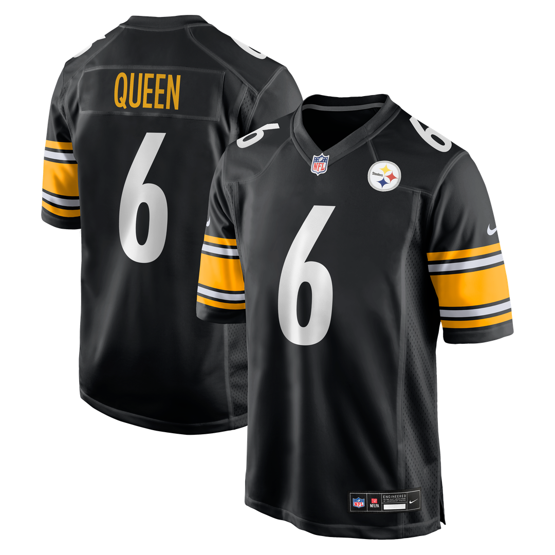 Pittsburgh Steelers Patrick Queen Nike Black Game Jersey