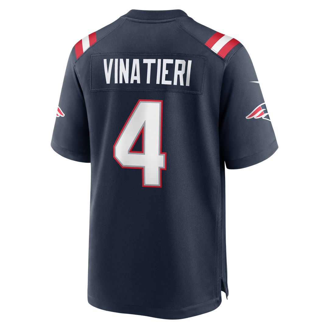 New England Patriots Adam Vinatieri Nike Navy Team Retired Game Jersey