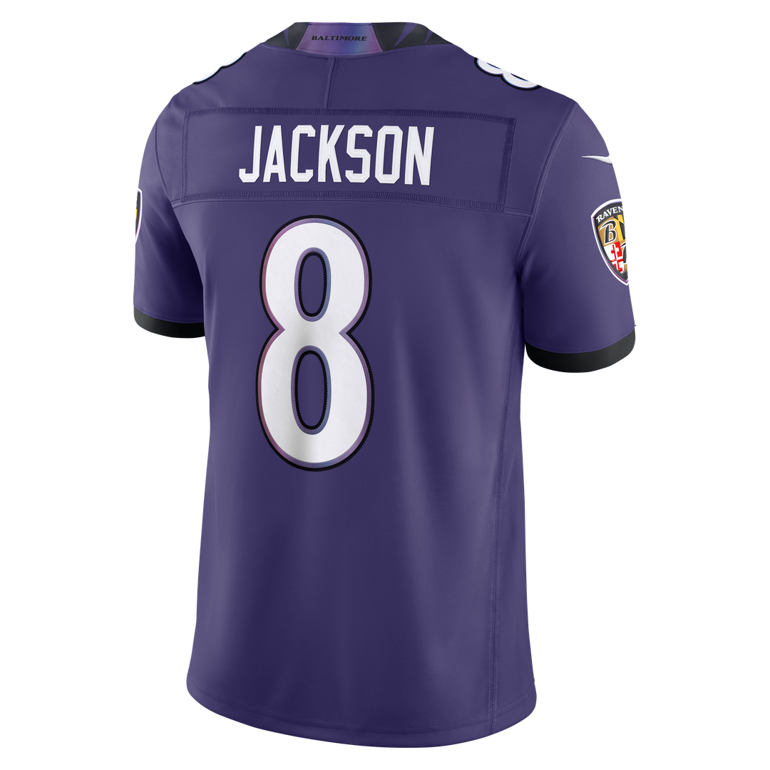 Baltimore Ravens Lamar Jackson Nike Purple Team Vapor F.U.S.E. Stitched Limited Jersey