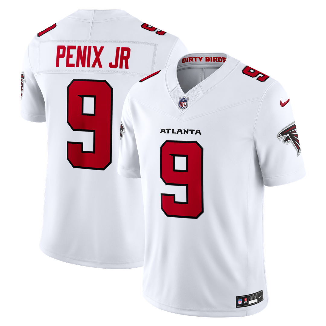 Atlanta Falcons Michael Penix Jr. Nike White Vapor F.U.S.E. Stitched Limited Jersey