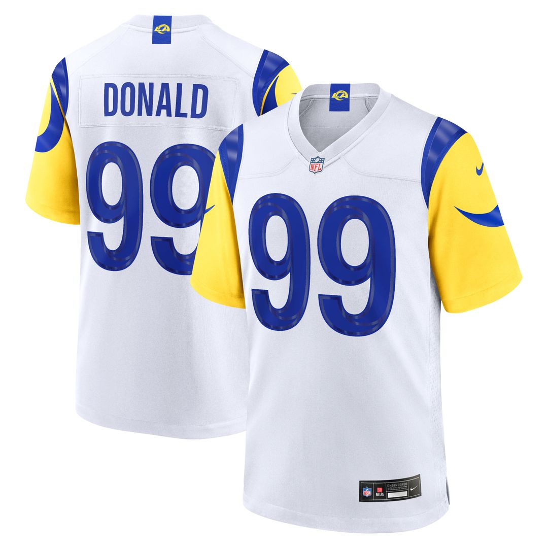 Los Angeles Rams Aaron Donald Nike White Game Jersey