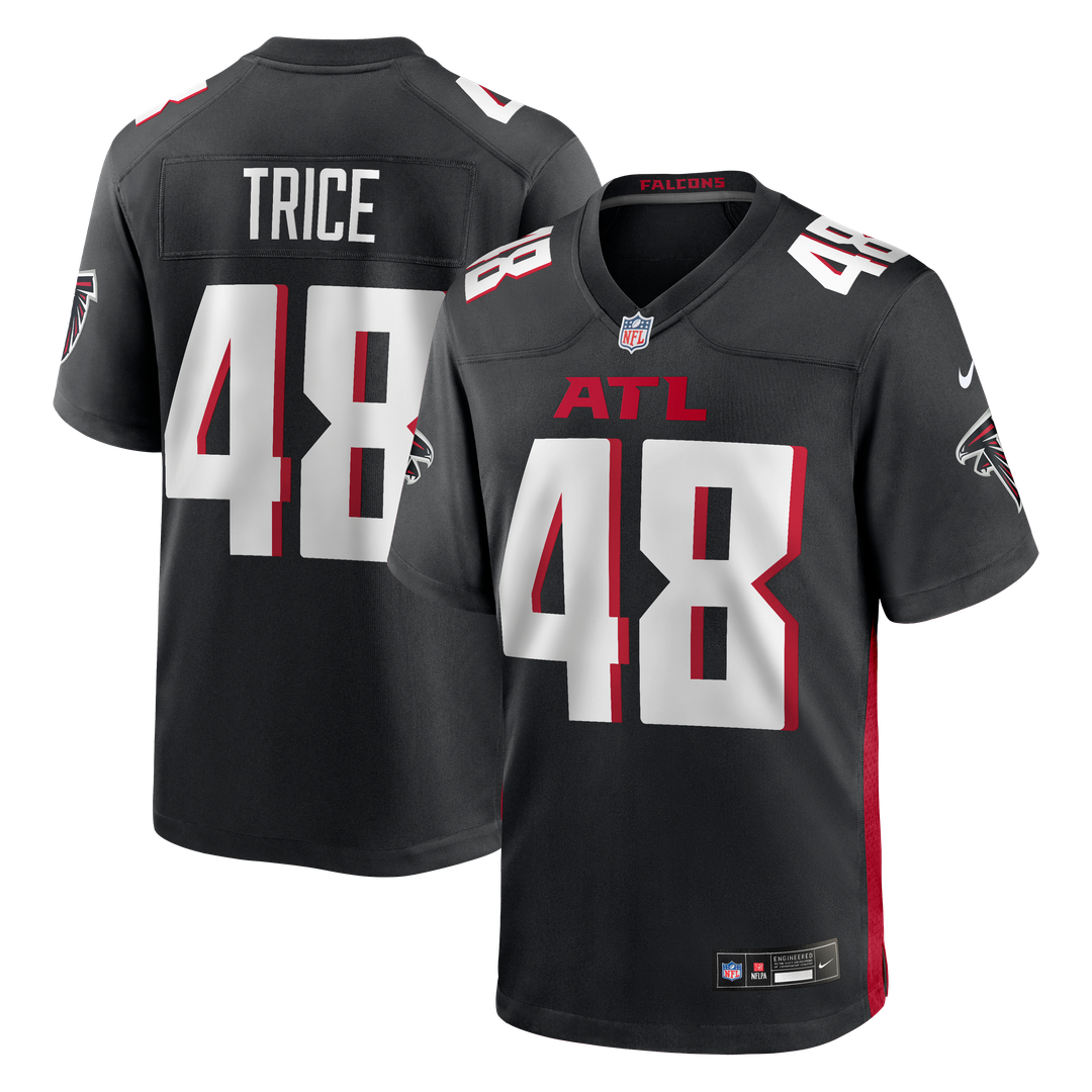 Atlanta Falcons Bralen Trice Nike Black Team Game Jersey