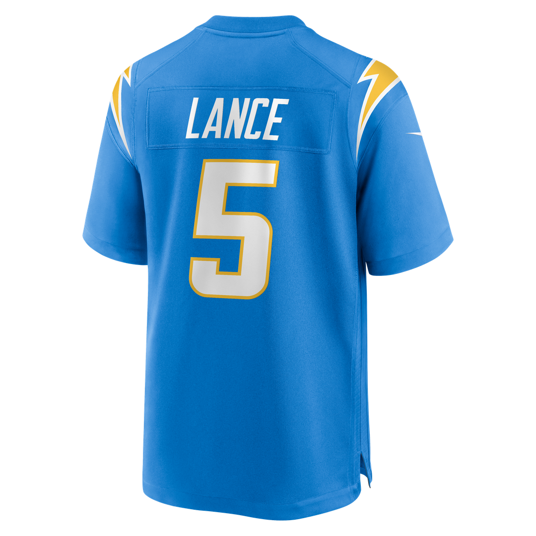 Los Angeles Chargers Trey Lance Nike Powder Blue Team Game Jersey