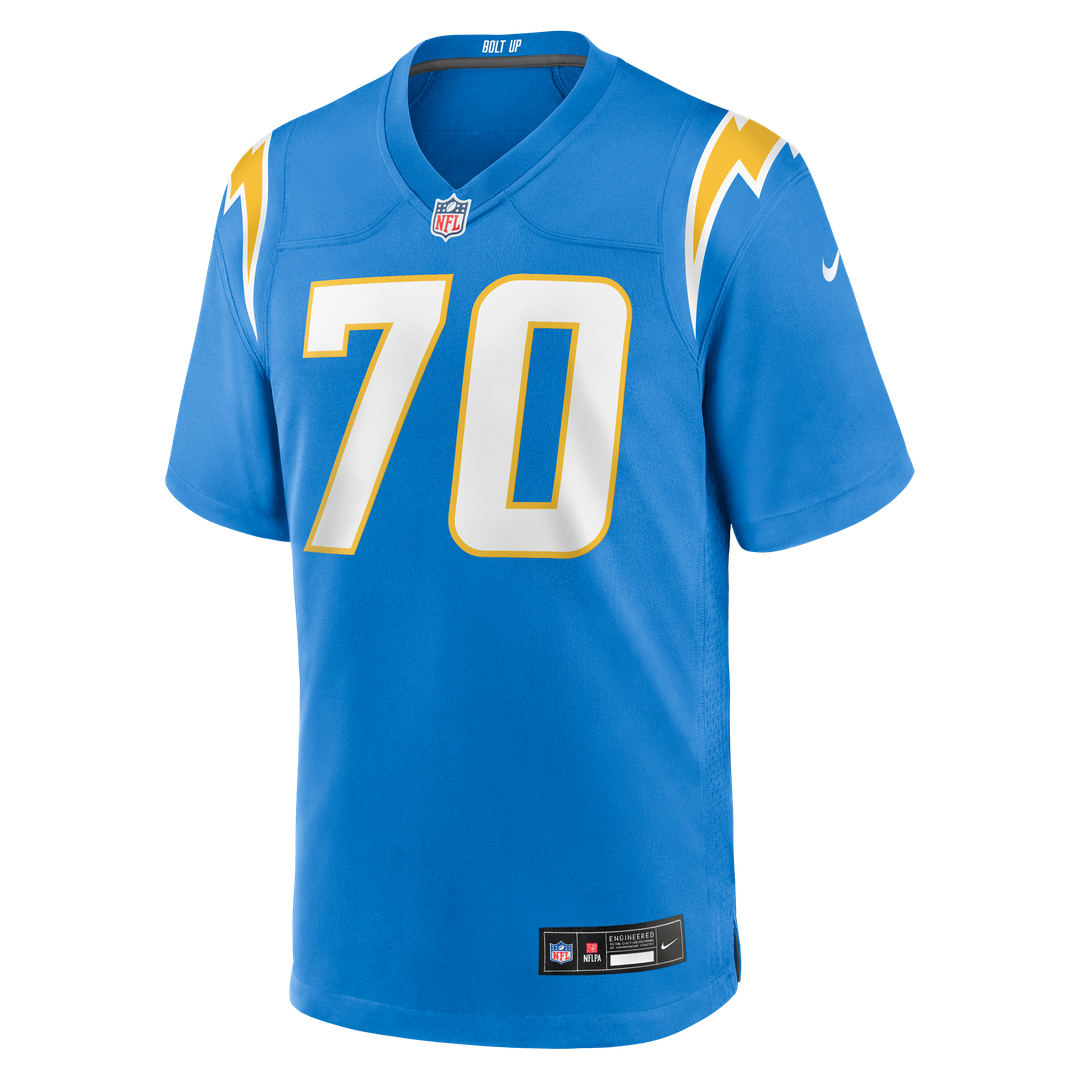 Los Angeles Chargers Rashawn Slater Nike Powder Blue Game Jersey