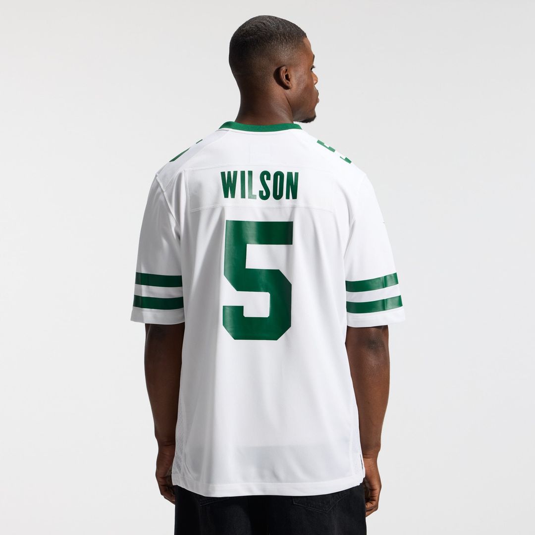 New York Jets Garrett Wilson Nike Legacy Green Game Jersey