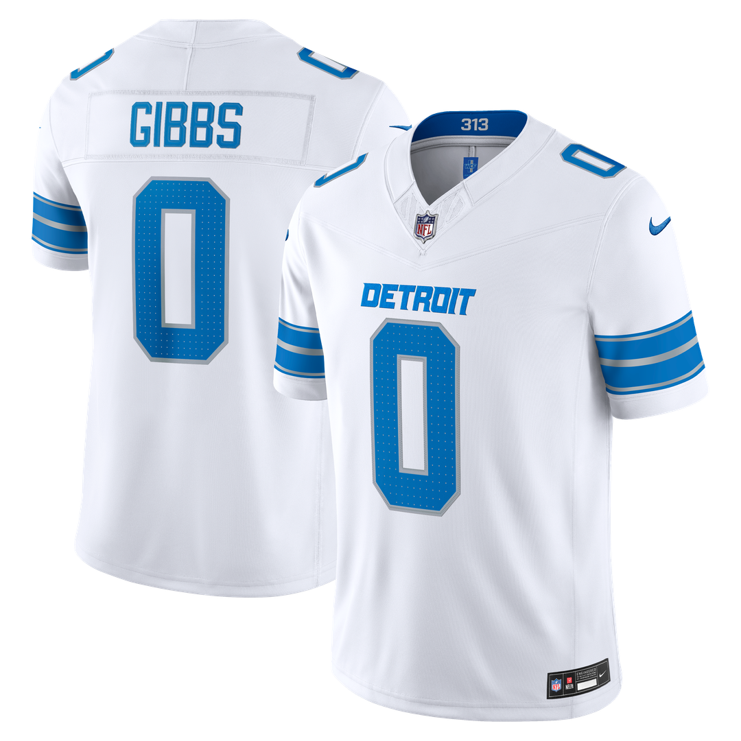 Detroit Lions Jahmyr Gibbs Nike Blue Team Vapor F.U.S.E. Stitched Limited Jersey