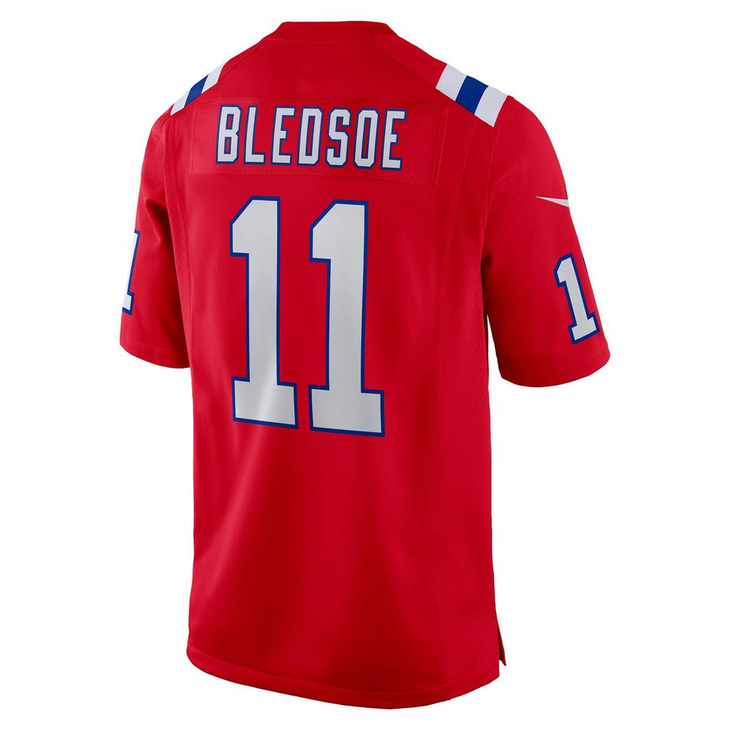 New England Patriots Drew Bledsoe Nike Navy Game Retired Player Jersey