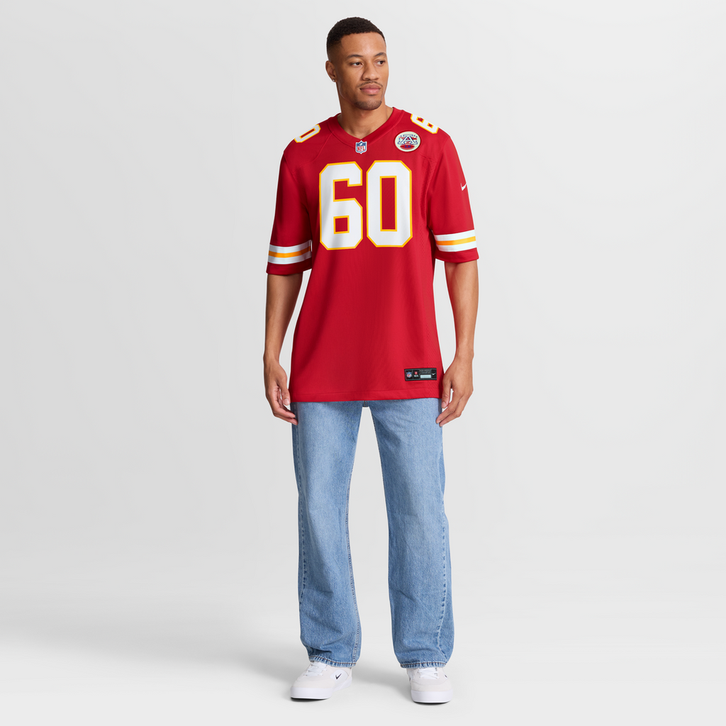 Kansas City Chiefs Hunter Nourzad Nike Red Game Jersey