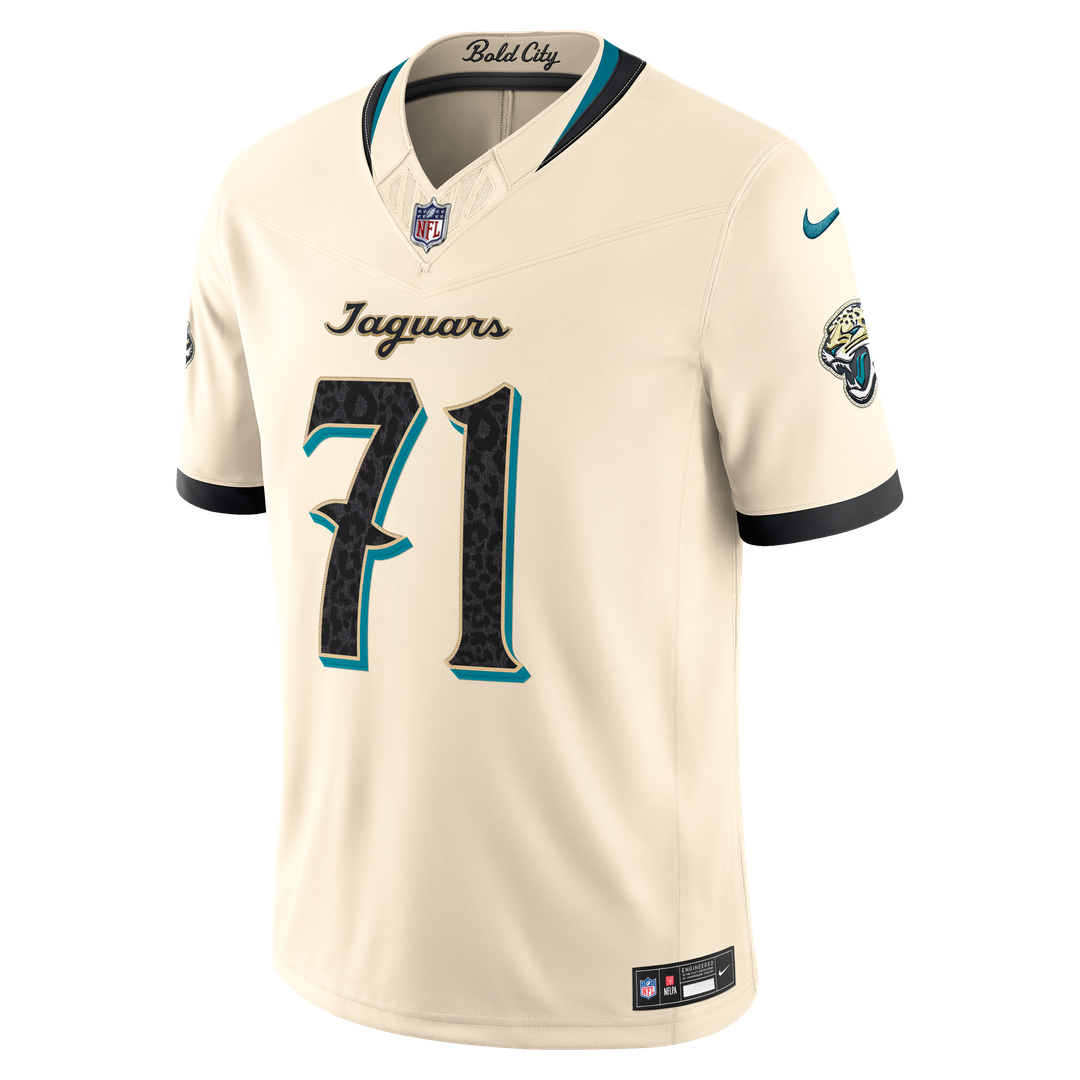 Jacksonville Jaguars Tony Boselli Nike Natural 2026 Rivalries Collection Stitched Limited Jersey