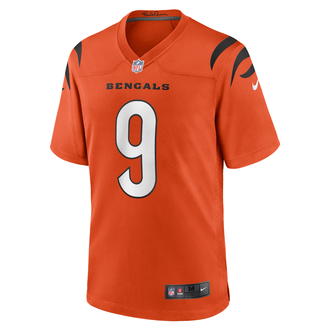 Cincinnati Bengals Joe Burrow Nike Orange Alternate Game Jersey