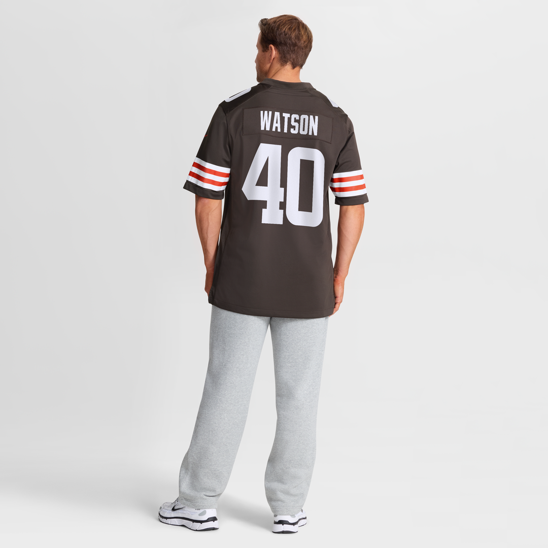 Cleveland Browns Nathaniel Watson Nike Brown Team Game Jersey