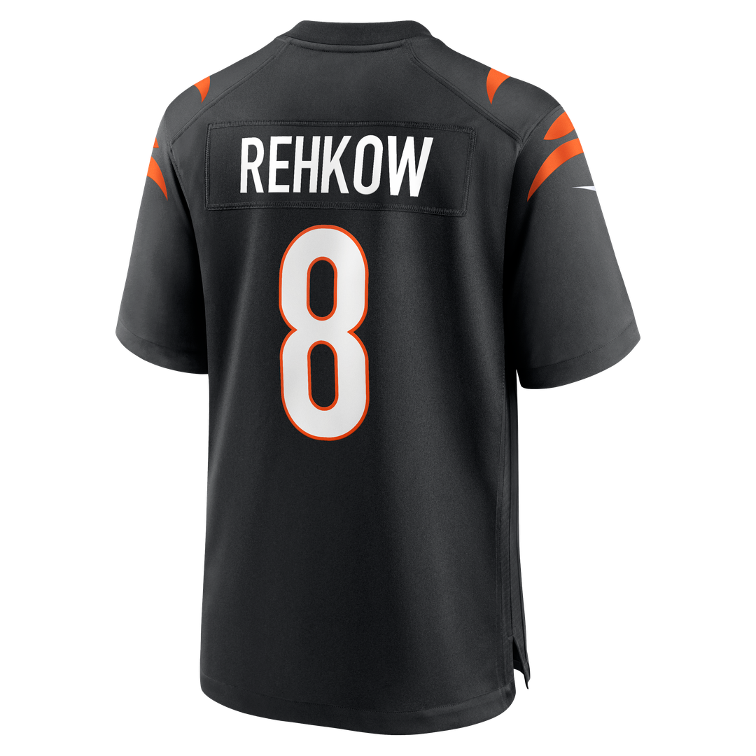 Cincinnati Bengals Ryan Rehkow Nike Black Game Jersey