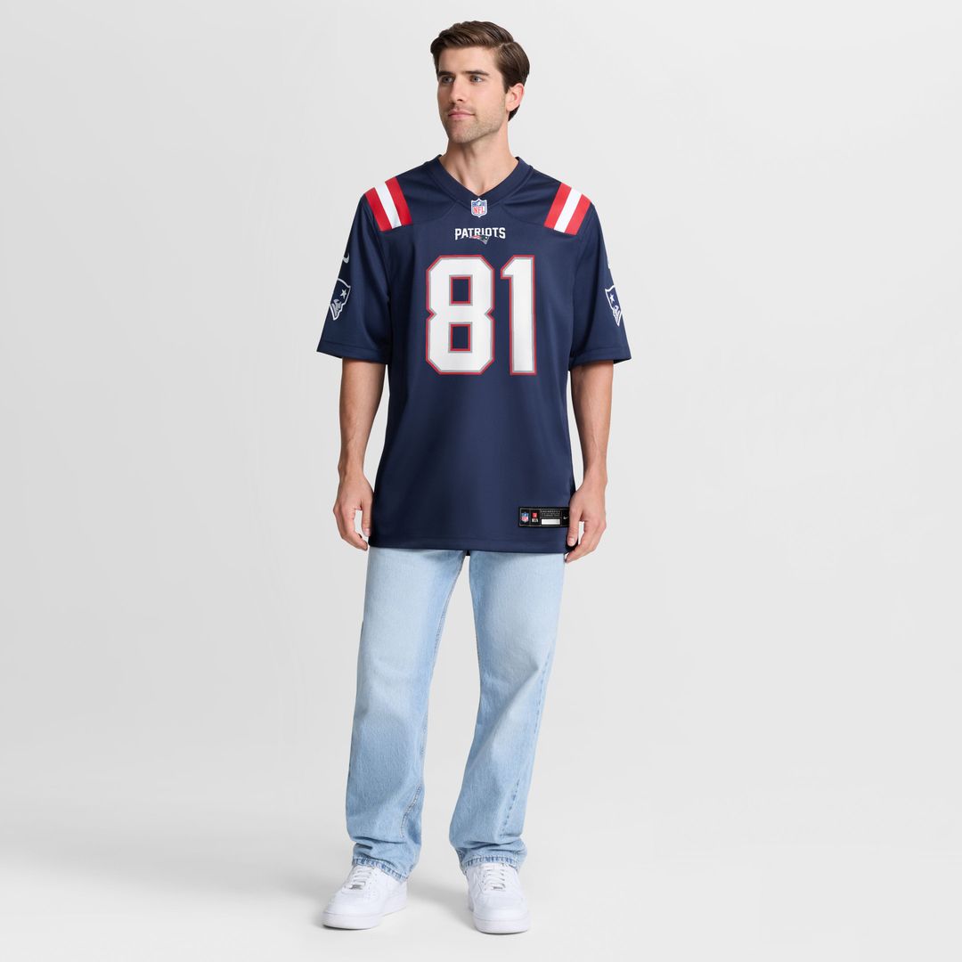 New England Patriots CJ Dippre Nike Navy Team Game Jersey