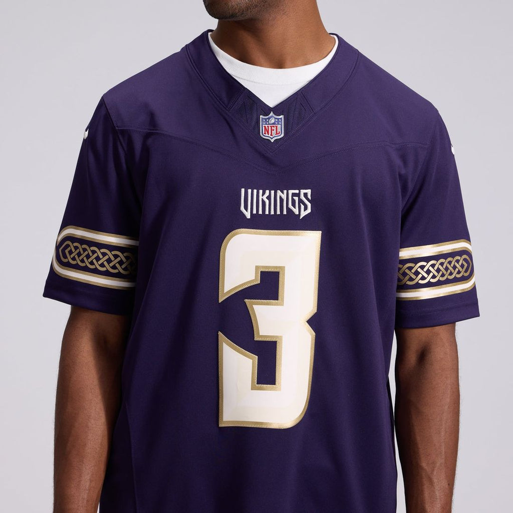 Minnesota Vikings Jordan Addison Nike Purple 2026 Rivalries Collection Stitched Limited Jersey