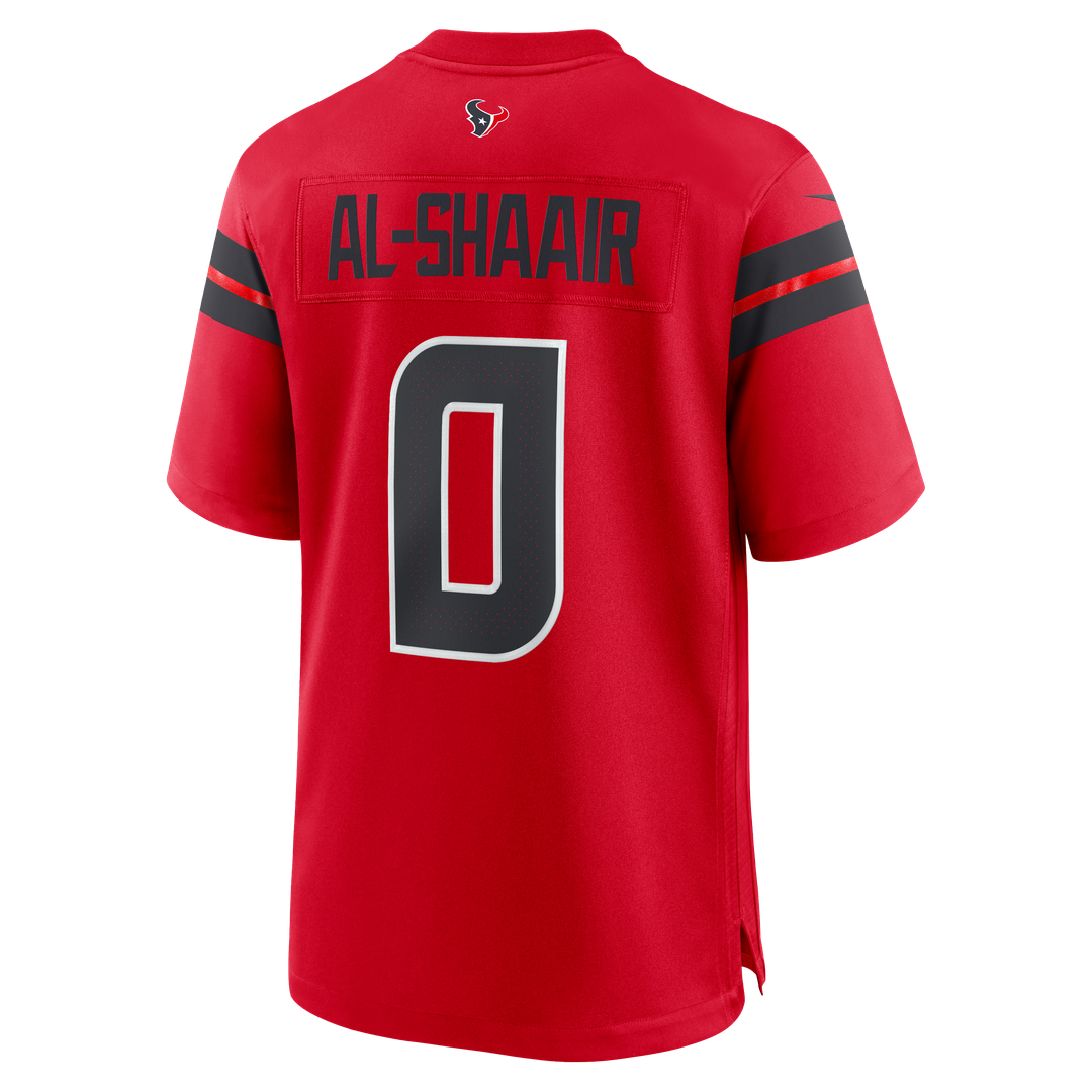 Houston Texans Azeez Al-Shaair Nike Red Alternate Game Jersey
