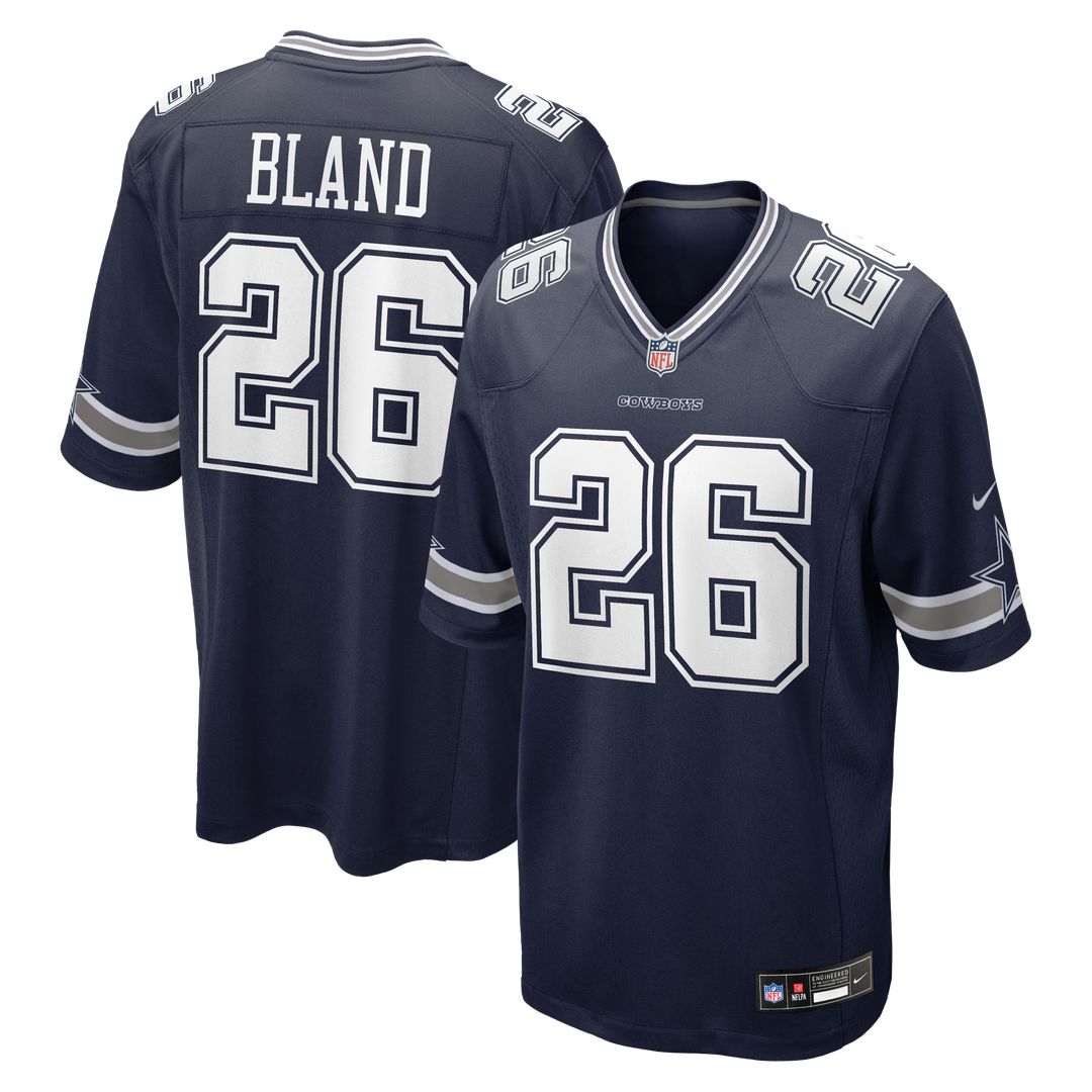 Dallas Cowboys DaRon Bland Nike Navy Game Jersey