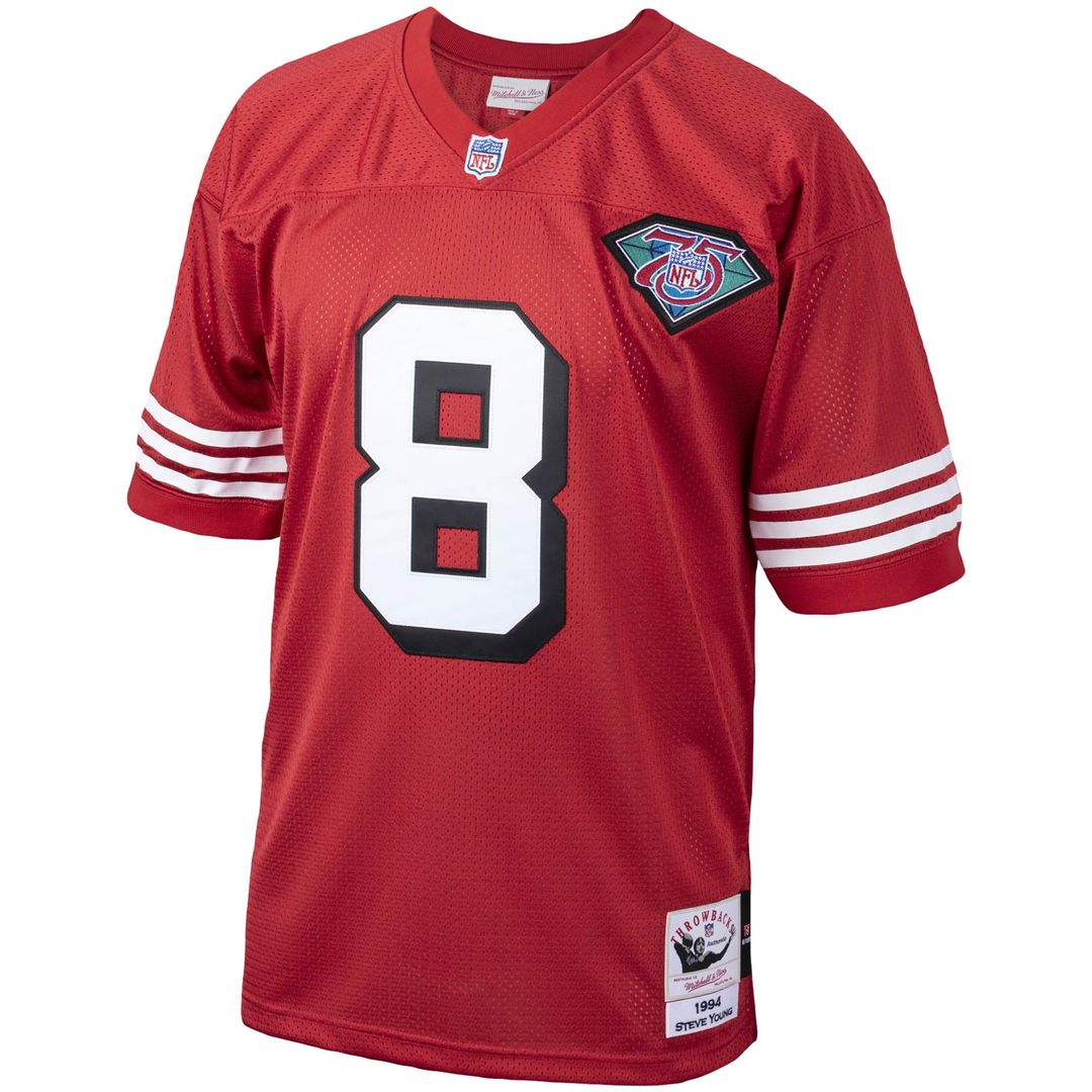 San Francisco 49ers 1994 Steve Young Mitchell & Ness Scarlet Authentic Throwback Retired Player Jersey