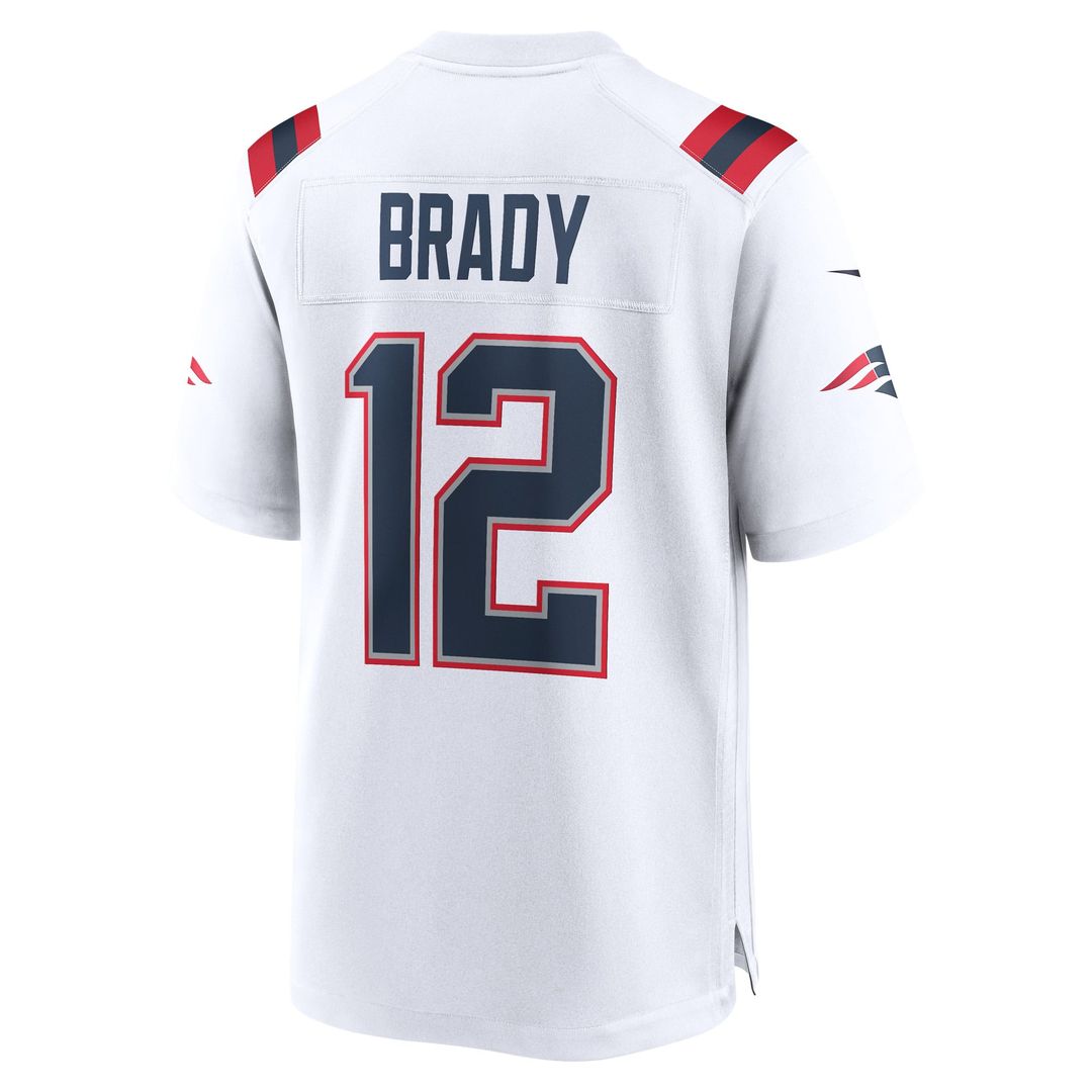 New England Patriots Tom Brady Nike White Retired Game Jersey