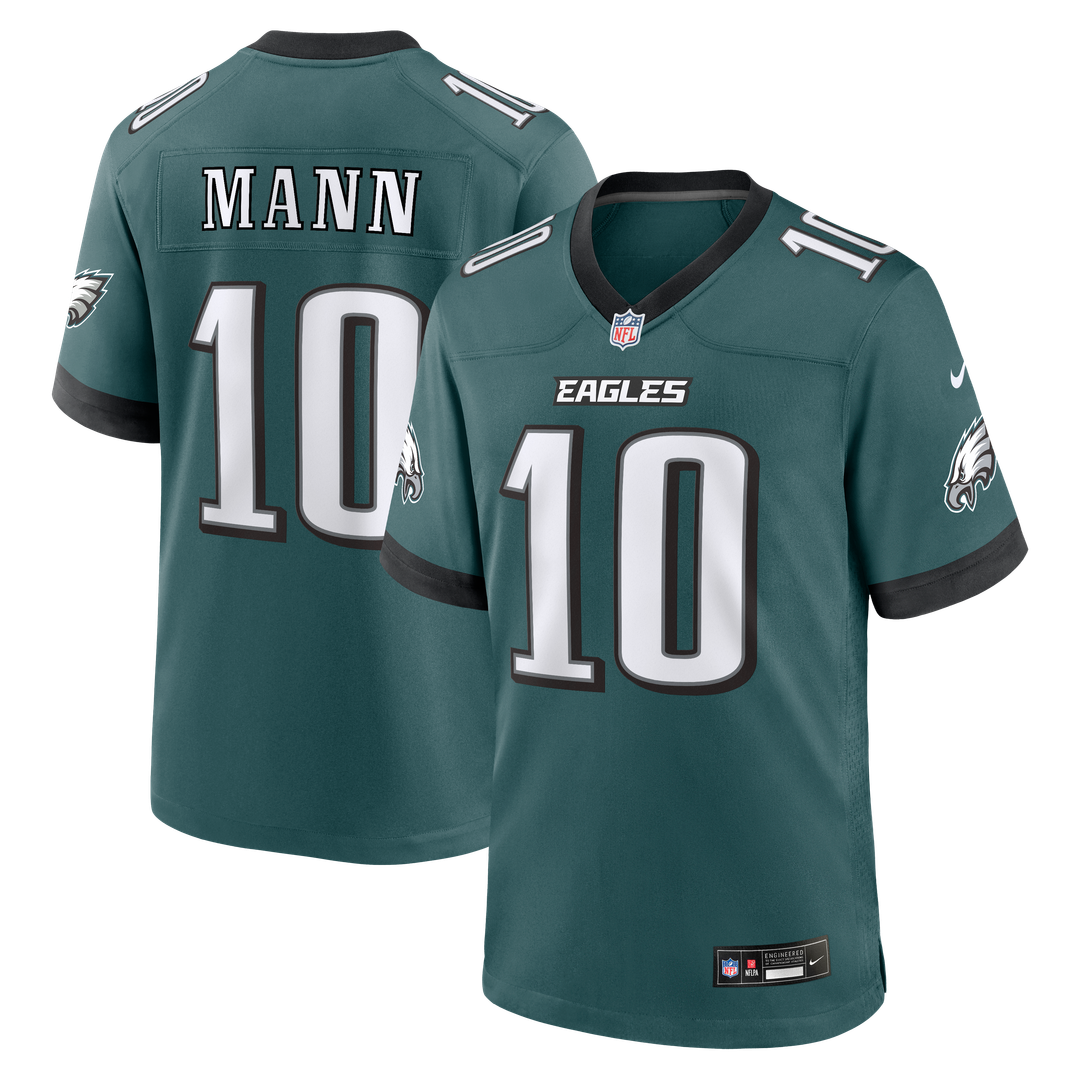 Philadelphia Eagles Braden Mann Nike Midnight Green Team Game Jersey