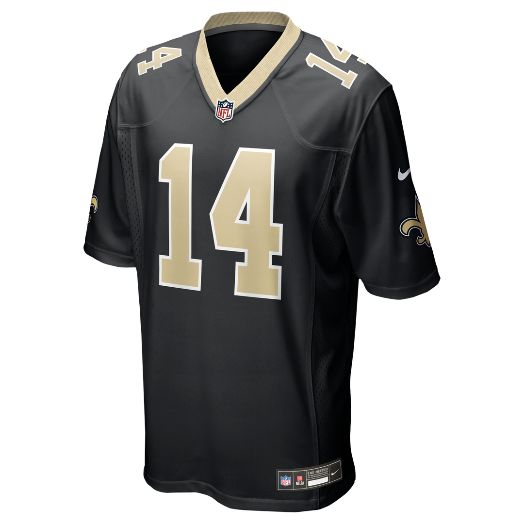 New Orleans Saints Devaughn Vele Nike Black Team Game Jersey