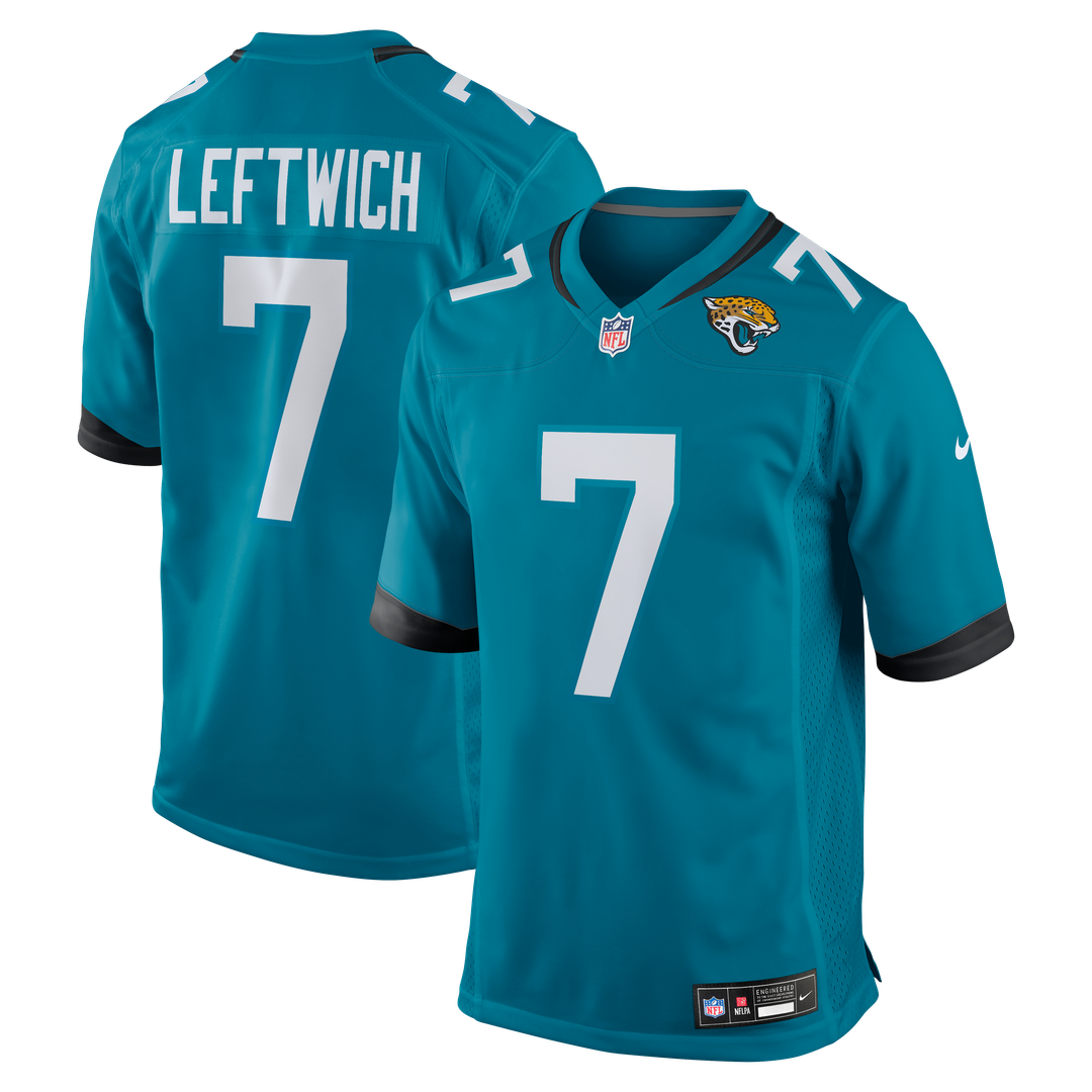 Jacksonville Jaguars Byron Leftwich Nike Teal Retired Player Game Jersey