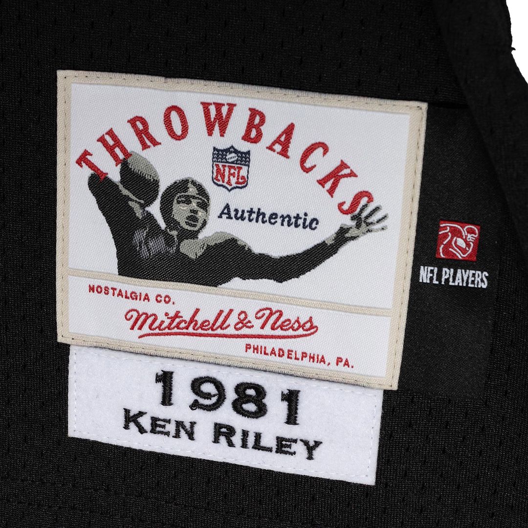 Cincinnati Bengals 1981 Ken Riley Mitchell & Ness Black Authentic Throwback Retired Player Jersey