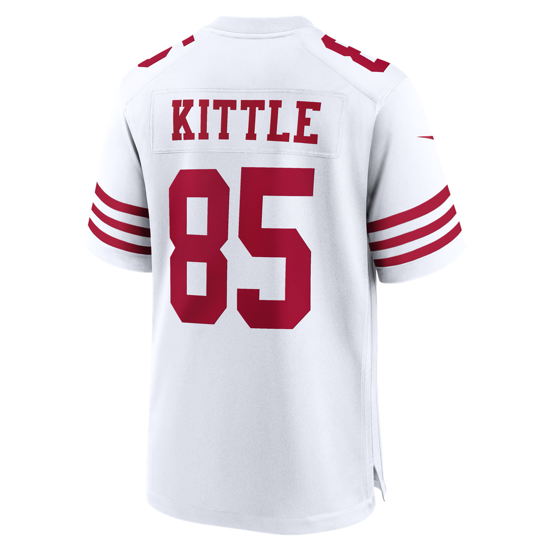 San Francisco 49ers George Kittle Nike White 80th Anniversary Game Jersey