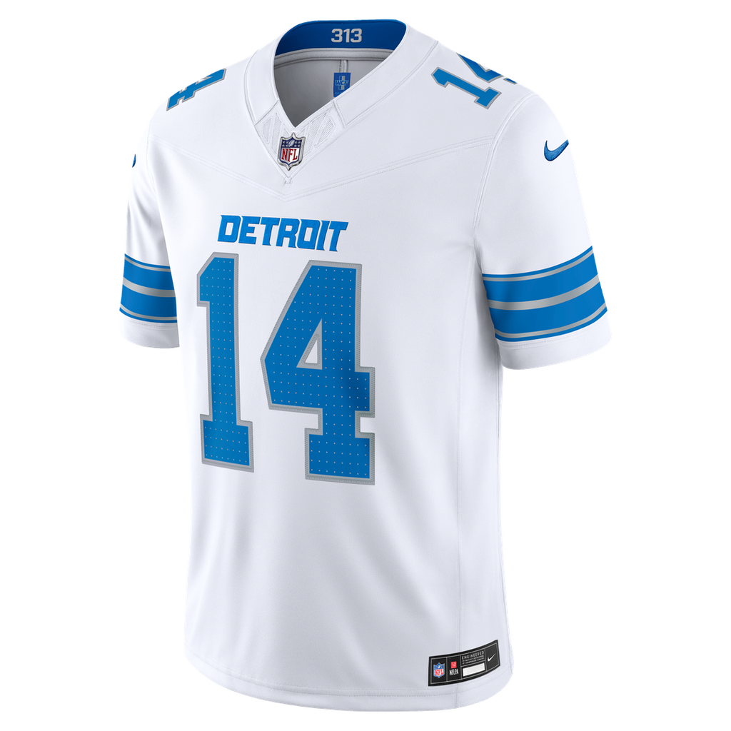 Detroit Lions Amon-Ra St. Brown Nike White Vapor F.U.S.E. Stitched Limited Jersey