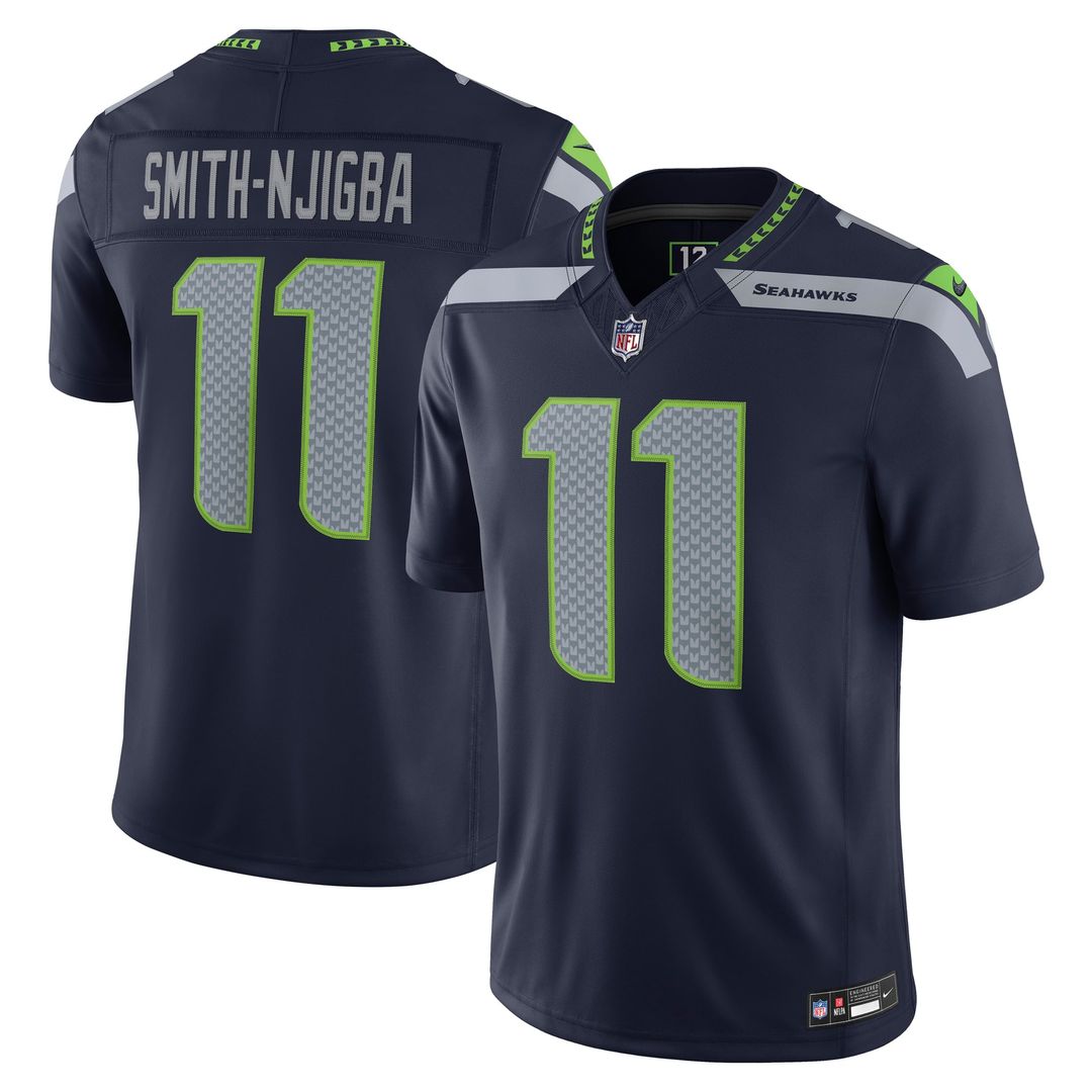 Seattle Seahawks Jaxon Smith-Njigba Nike White Vapor F.U.S.E. Stitched Limited Jersey