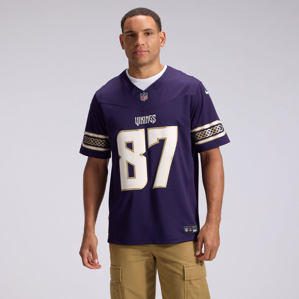 Minnesota Vikings T.J. Hockenson Nike Purple 2026 Rivalries Collection Stitched Limited Jersey