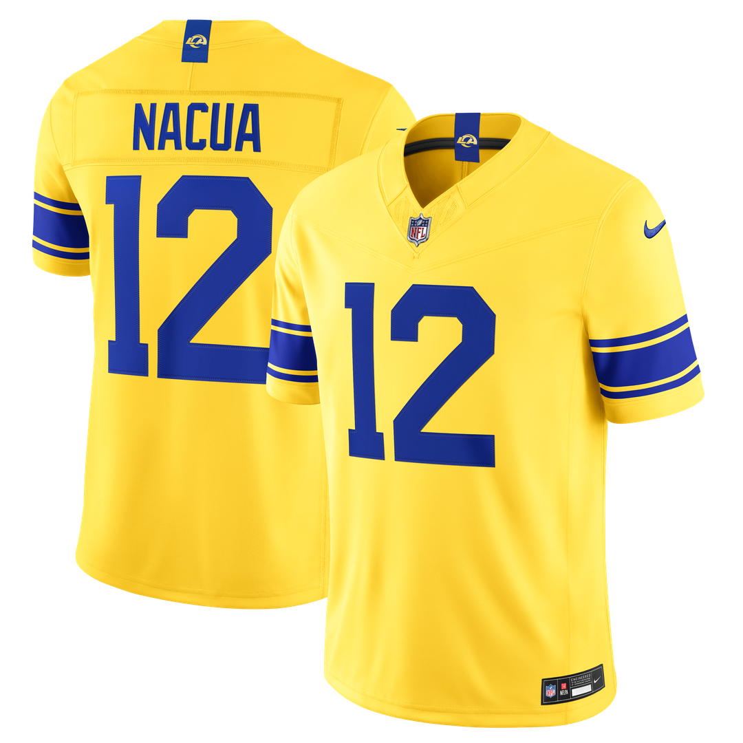 Los Angeles Rams Puka Nacua Nike White Vapor F.U.S.E. Stitched Limited Jersey
