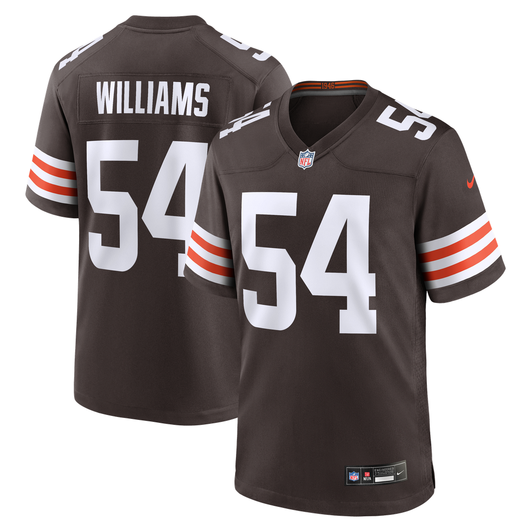 Cleveland Browns Sam Williams Nike Brown Team Game Jersey